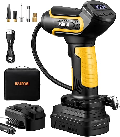 AstroAI Cordless Tire Inflator Pump: Powerful & Convenient